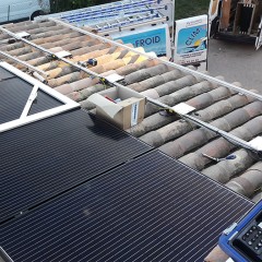 Installation of solar panels in Draguignan