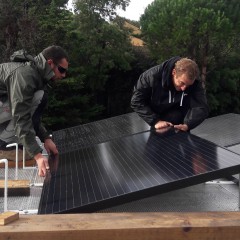 Installation of solar panels in Fr�jus