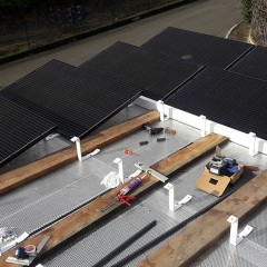 Installation of solar panels in Fr�jus