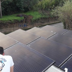 Installation of solar panels in Fr�jus