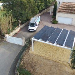 Installation of solar panels in Fr�jus